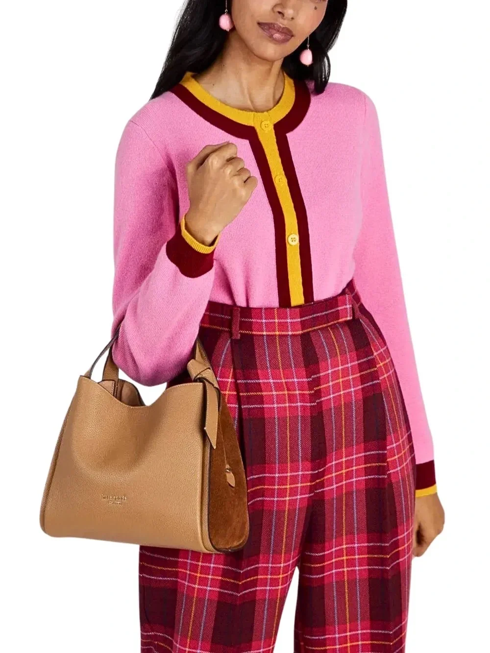 Kate Spade Knott Medium Crossbody - suede